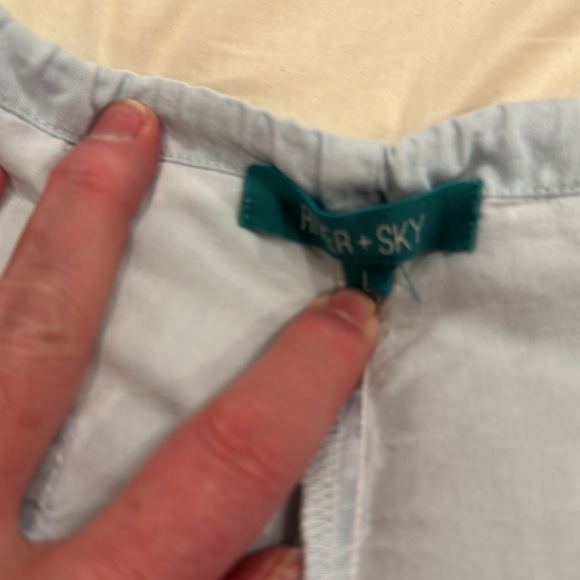 RIVER SKY DRAWSTRING WIDE LEG PANT - Picture 5 of 6